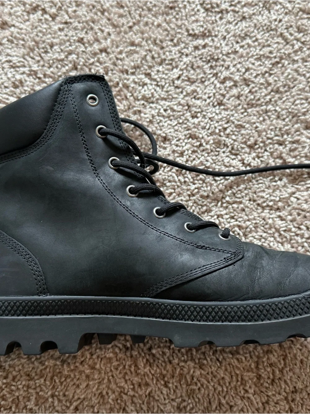 Palladium Pampa Men's Black Waterproof Lace-Up Boots